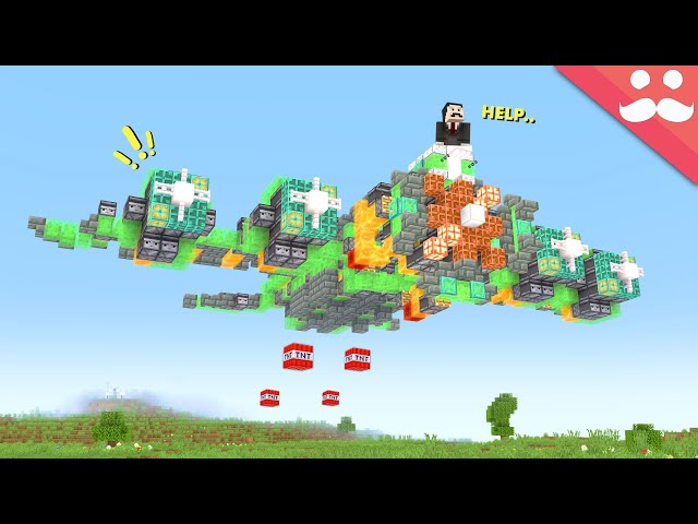 I made working propellers in Minecraft