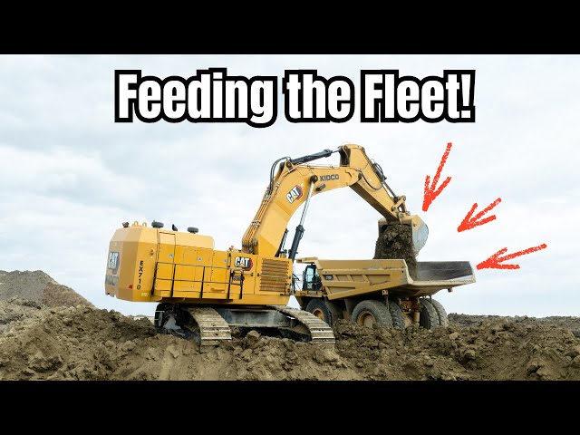 Cat 6015 vs Borrow Pit | Feeding a Fleet of 777s.