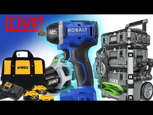 Lowes POWER TOOL DEALS just found (LIVE) #livestream #lowes
