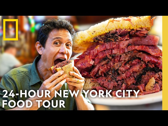 New York City's Most Iconic Foods in 24 Hours | Epic Food Journeys with Mark Wiens | Nat Geo