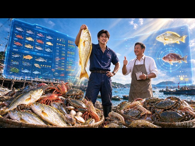 Reborn in 1990 with huge debt, he gets a seafood system that finds every fish. Rags to riches!