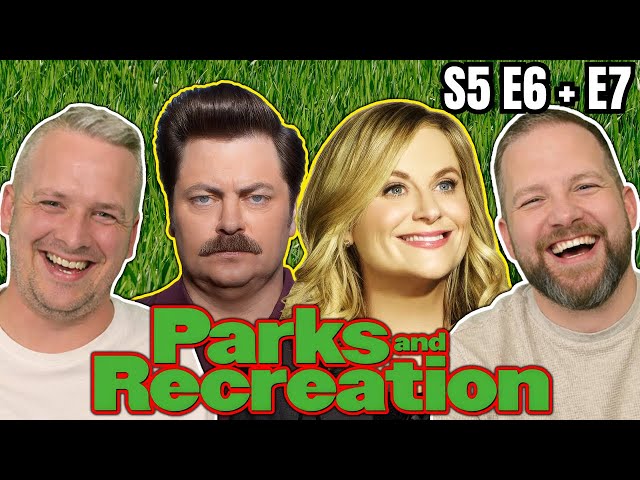 British Guys HILARIOUS Parks and Recreation Reaction S5 E6 + E7