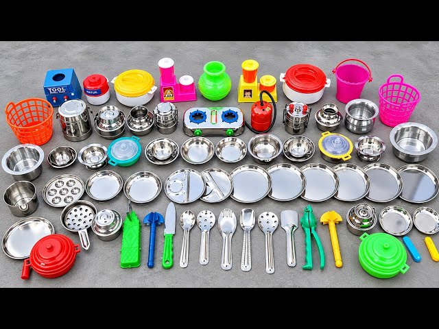 6Minutes Satisfying with Unboxing Disney Hello KittySanrio Kitchen Set | Cute Mini Kitchen Set