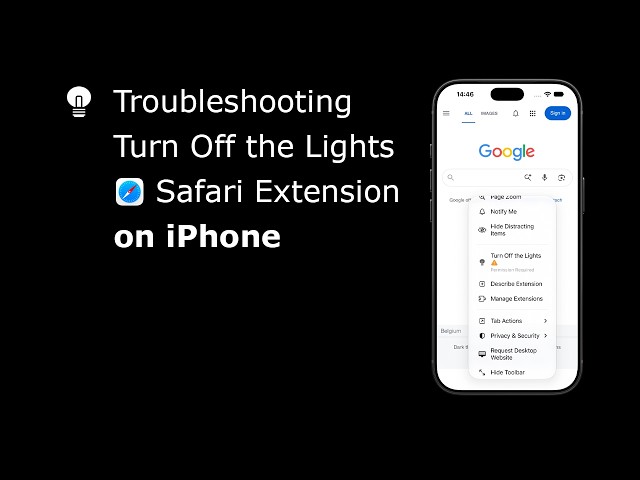 Troubleshooting Turn Off the Lights on iPhone | Safari Extension