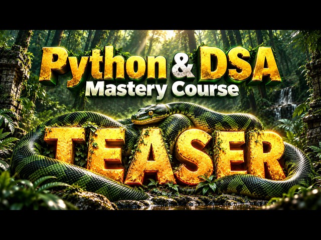 It's Time to MASTER CODING! 🔥 Python + DSA Mastery || Official Teaser || Harsh Sir
