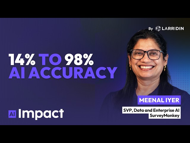 From 14% to 98% AI accuracy: the 9-month context engineering playbook | Meenal Iyer, SurveyMonkey