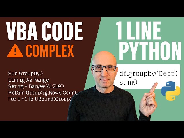 5 Complex VBA Tasks That Take 1 Line of Python