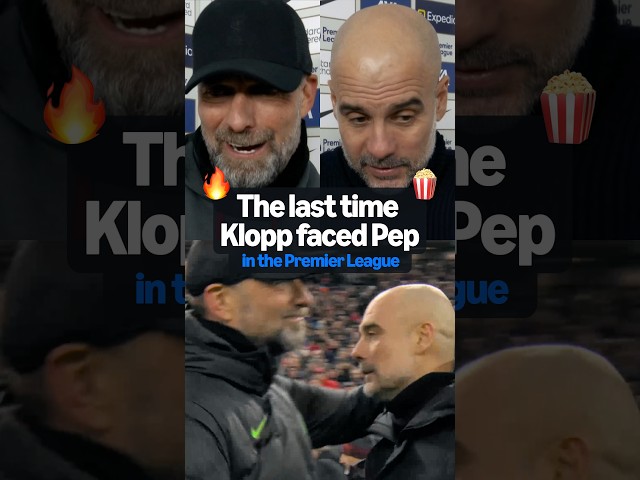 The LAST TIME Klopp faced Pep 🔴🔵🍿 #LiverpoolFC #LFC #ManCity #MCFC #Klopp #Guardiola