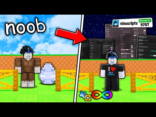 I Went NOOB To PRO With HACKS in Steal An Egg Scripts!