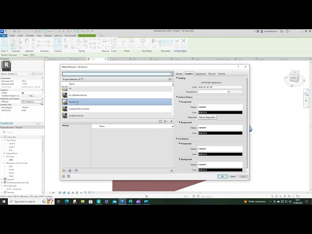 How to assign a material to a generic model Revit Tutorial
