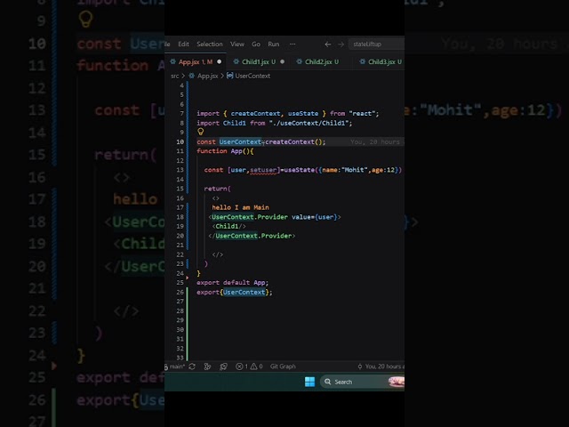 UseContext #shorts #coding #theothersideofmakebelieve #programming