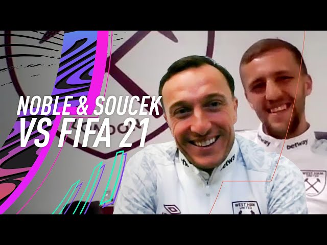 Mark Noble reveals SHOCKING fact about his penalty taking! | Mark Noble & Tomas Soucek vs FIFA 21