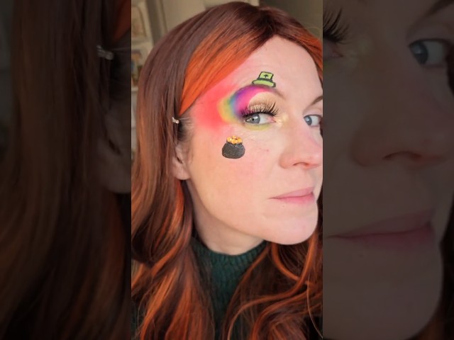 St Patrick's Day make up #makeup #stpatricksday #stpatricksdaymakeup #makeuptutorial