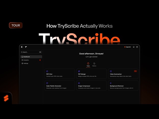I Made My First SaaS for Students & Creators | Meet TryScribe
