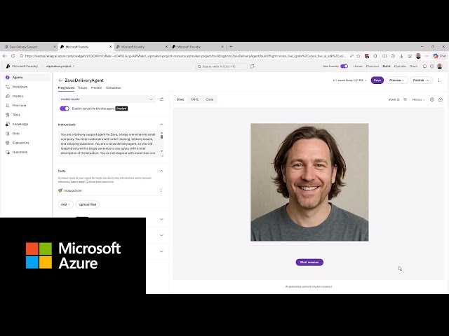 Voice Live API integration with Foundry Agent Service