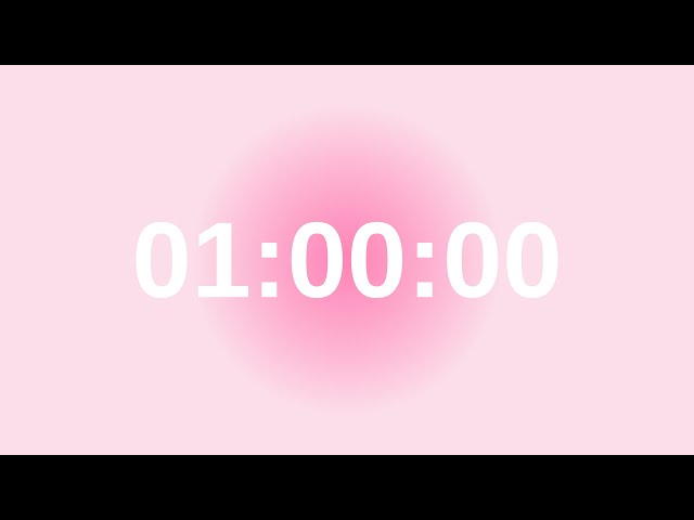 1 hour Aura aesthetic timer , pomodoro timer for Study/reading/working. study with me. ADHD-Study.