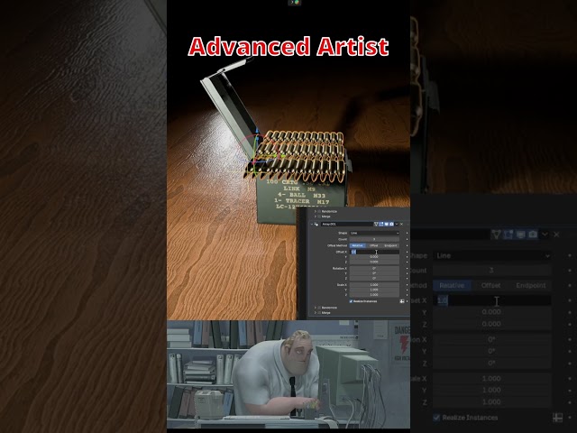 Blender Noob vs Pro: Creating an Ammo Box #blender #blendertutorial #blendercommunity #blender3d