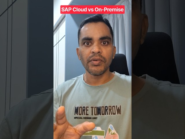 SAP Cloud vs On-Premise ☁️🏢 | What's the Difference? #sapsolution #saperp #shorts