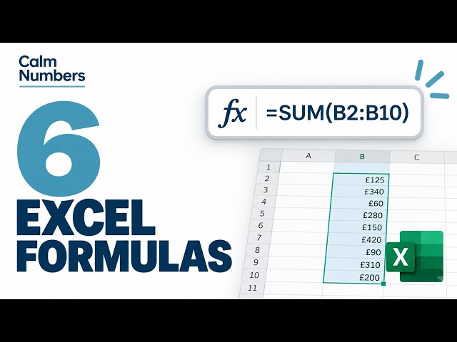 6 Excel Formulas You’ll Actually Use