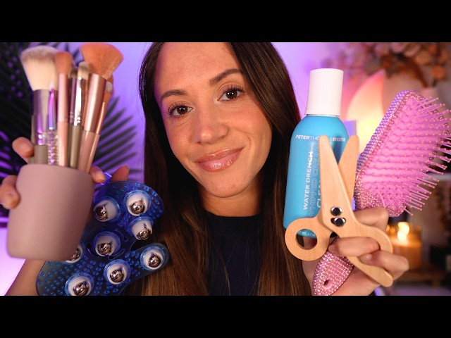 ASMR 6 Roleplays in 1 Hour ✨ (skincare, haircut, makeup & more)