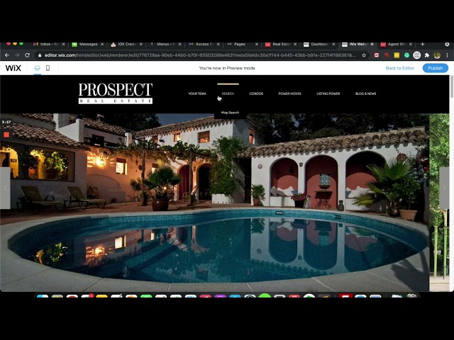 How to add an IDX Broker link to Wix navigation menu