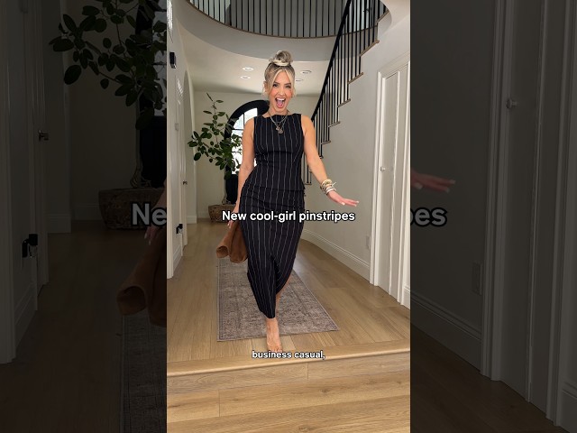 Business Casual Sets for Women: Pinstripe Edition