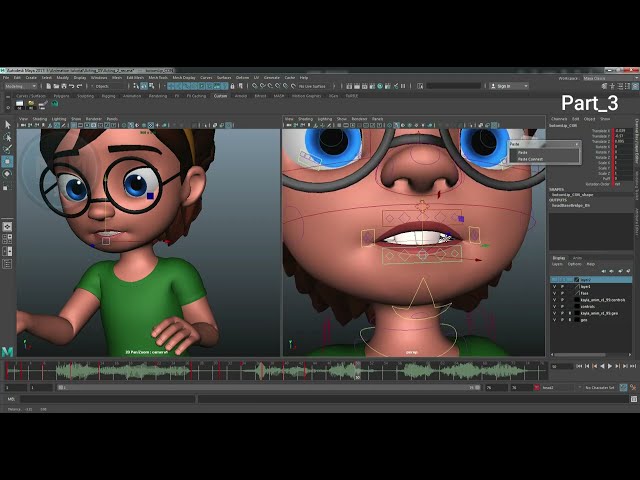 Acting Part 3 Lip sync in Maya