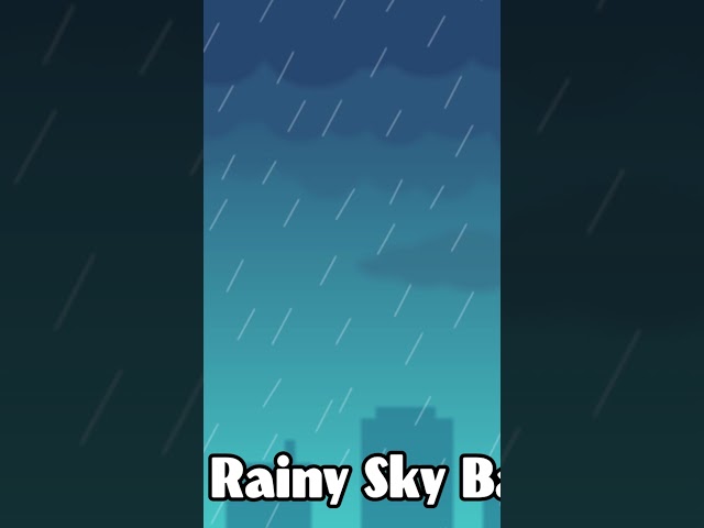 Rainy Sky Background Design in Adobe Animate  #adobeanimate #2danimation
