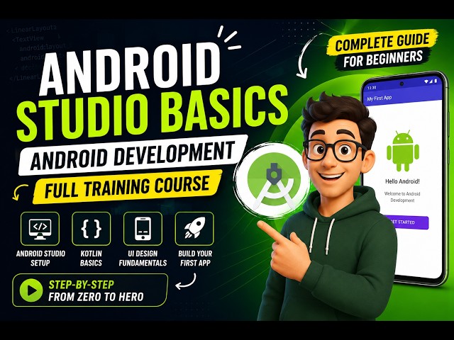 #1 Android Studio Basics | Android Development Full Training Course