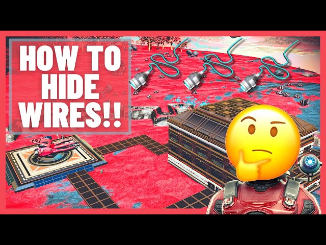 How To HIDE WIRES | No Man's Sky Building A Base #shorts