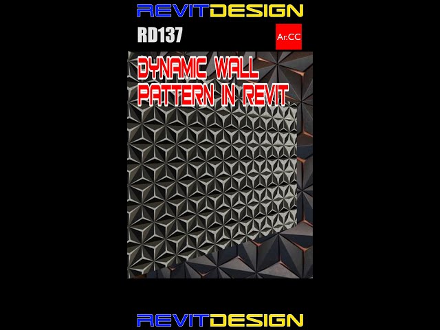Revit Dynamic Wall Pattern #Shorts