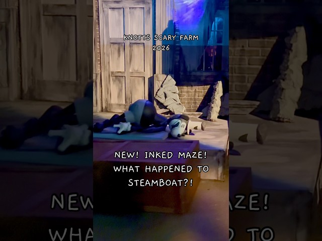 Steamboat Willie 💀 😱 Knott’s Scary Farm 2026 New Maze!