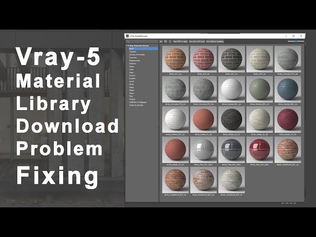 Vray-5 Material Library Download ProblemFixing