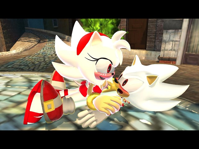 HYPER AMY TACKLES HYPER SONIC TO THE GROUND!
