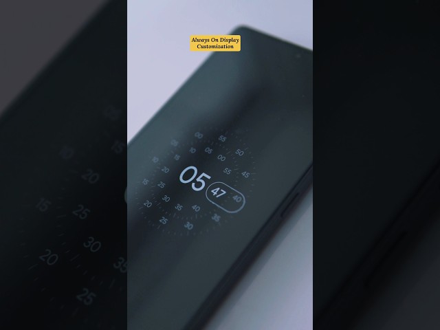 Samsung Always On Display Customization