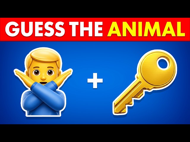 Guess the ANIMAL by Emoji 🐶🌳🧠 Emoji Puzzle Quiz Game