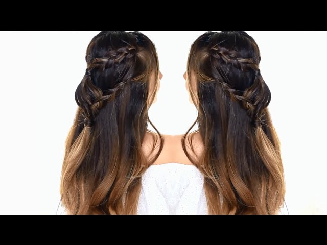 Lazy girl Hairstyles Diamond Headband Braid ★ Half Up Braid | Updo Hairstyles