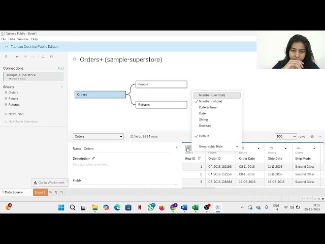 EXP 1 - DATA VISUALIZATION USING TABLEAU LAB