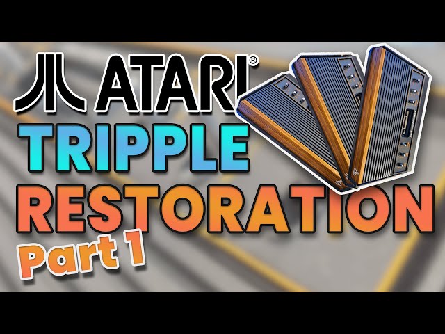 THREE Retro Atari 2600's Repaired pt1
