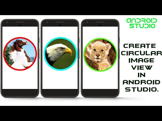 Creating Circular Image View in Android Studio.