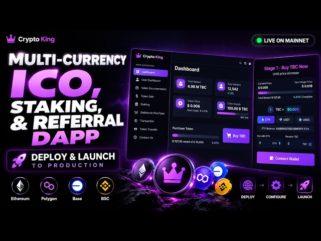 Taking My Multi-Currency ICO DApp to Production 🚀 | Deploy ICO, Staking & Referral System