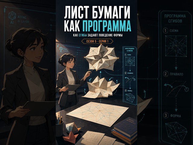Лист бумаги как программа: как сгибы задают поведение формы | S5E1 #Математика #Геометрия #origami