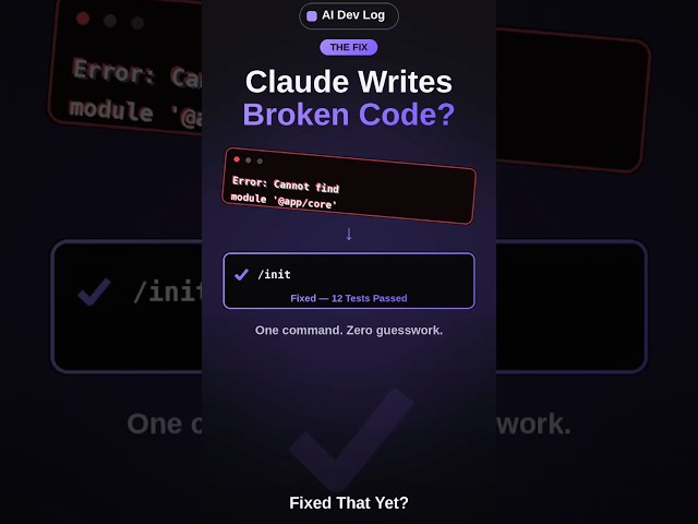🐛 Claude Writes Broken Code? Here's The Fix