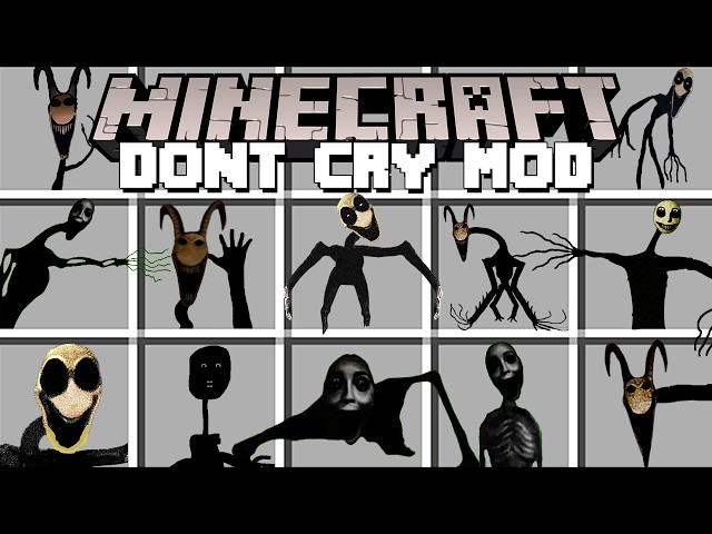 Minecraft DON'T CRY MOD / SCARY DO NOT GO OUTSIDE ADDON! (Minecraft Mods)
