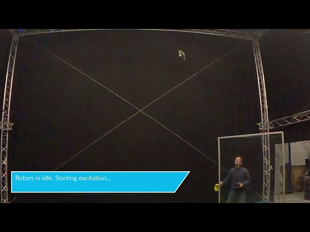 Control of Unknown Quadrotors from a Single Throw