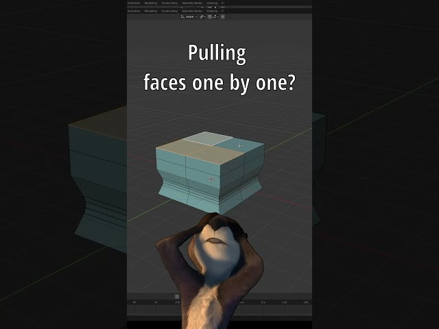 How to Extrude Faces Individually in Blender #3d #shorts