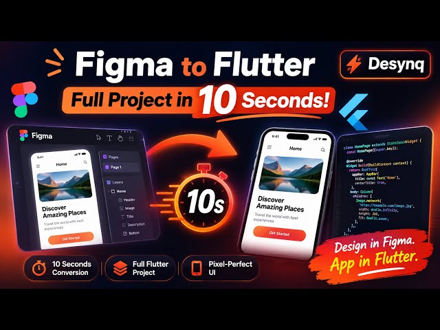 flutter ui from figma | figma to flutter app | flutter app from figma | Flutter App in 10 Minutes