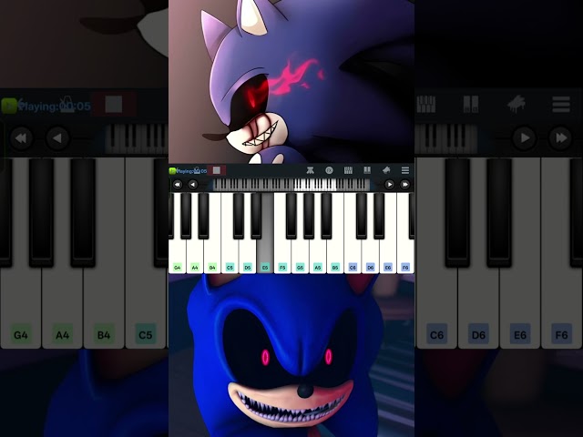 DING DONG Hide and Seek | Sonic.exe | Easy Piano Tutorial