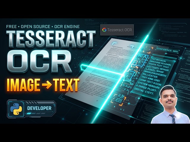 Tesseract OCR Python Tutorial | Extract Text from Images & PDFs with Pytesseract