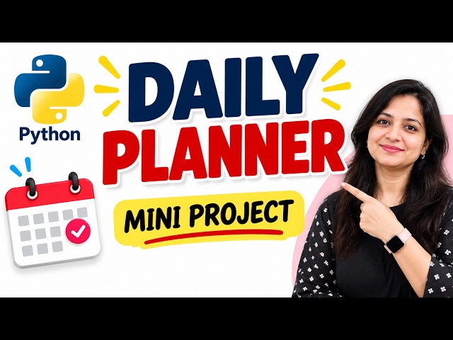Python Daily Planner | Mini Project | Build Something Useful with Python